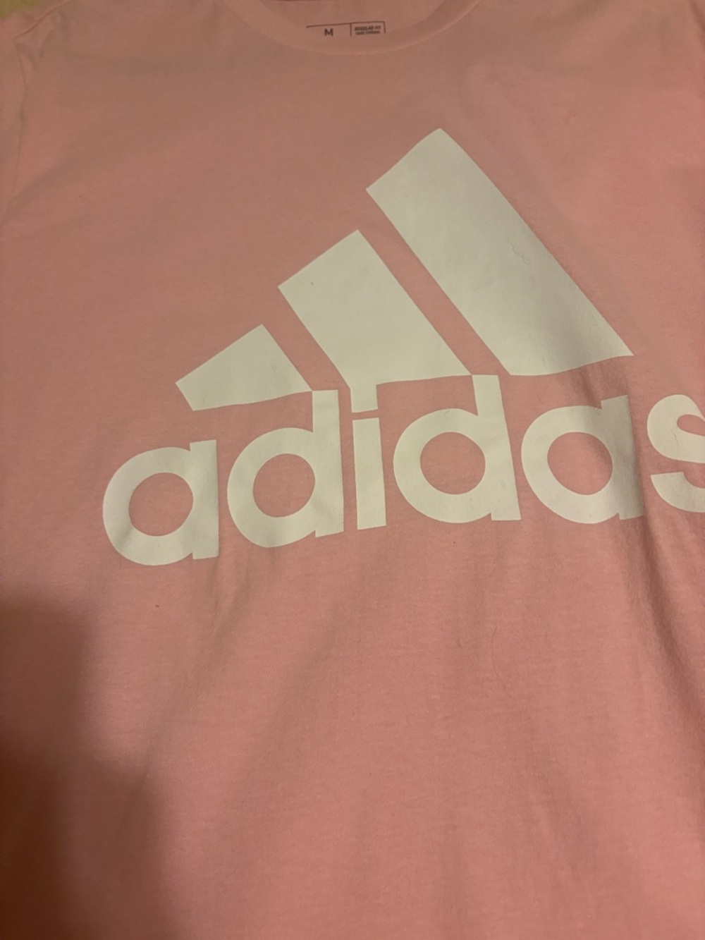adidas Pink Short Sleeve Logo Tee - Picture 2 of 8